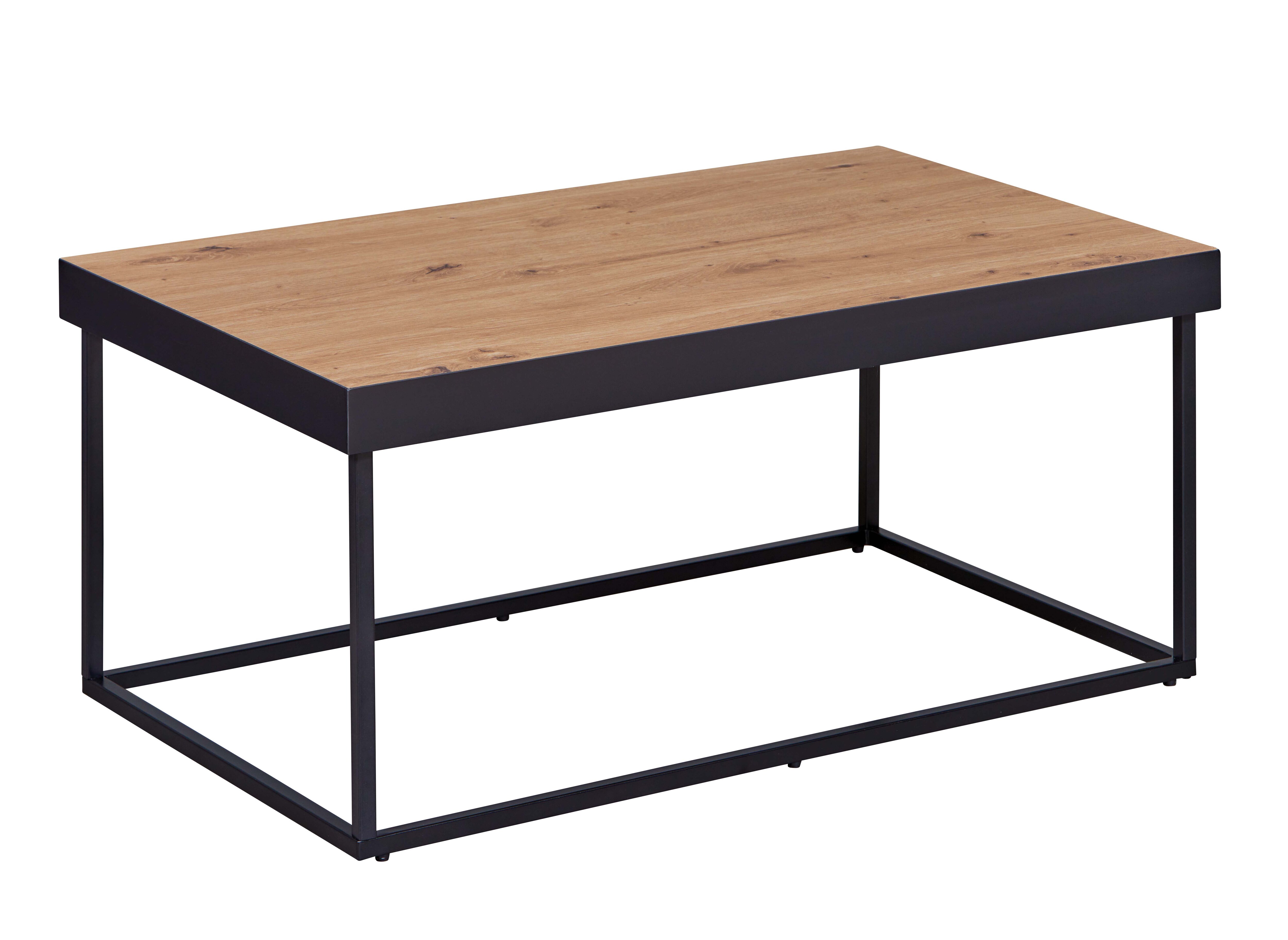 Inter Link Couchtisch Sofatisch Passione - schwarz und eiche artisan nachbildung - Bild 1