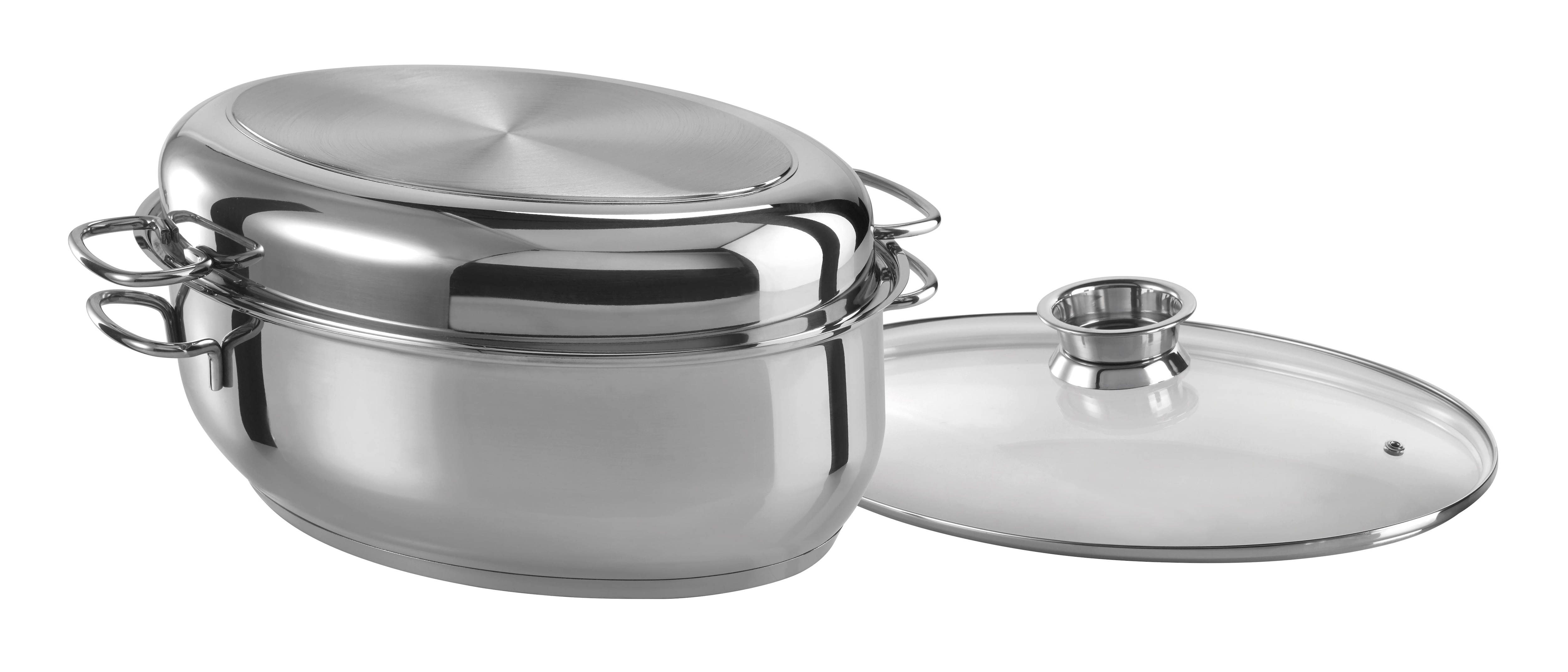 GSW Ovaler Edelstahl Multibr&auml;ter 38cm 3 in 1 - Bild 1