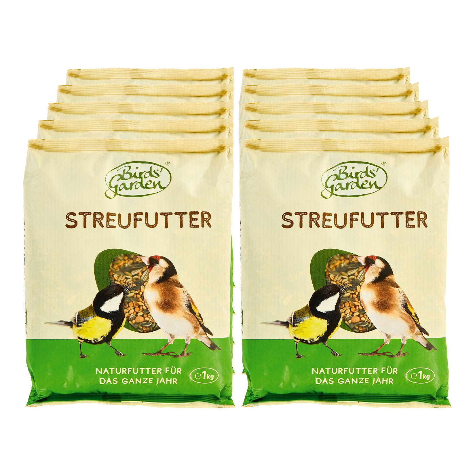 Birds Garden Streufutter 1 kg, 10er Pack - Bild 1