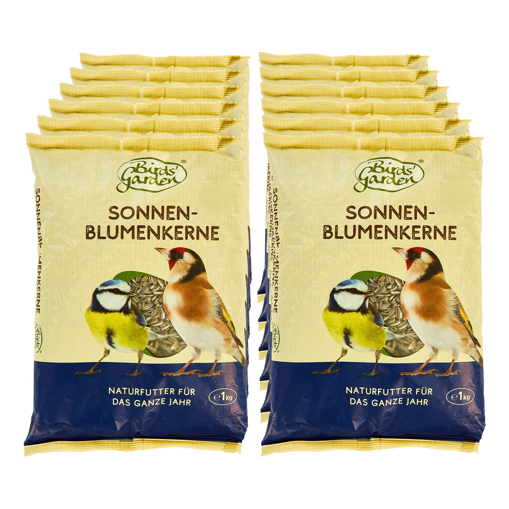 Birds Garden Sonnenblumenkerne  1 kg , 12er Pack - Bild 1