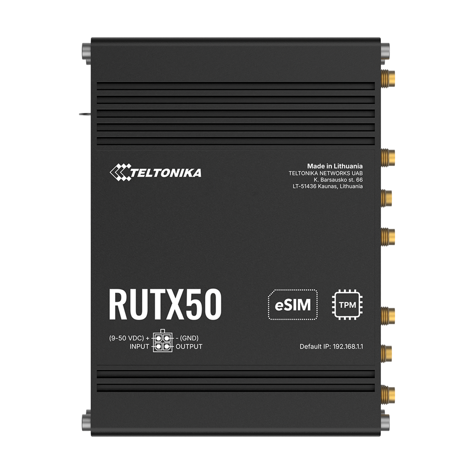 Teltonika RUTX50 Industrieller Mobilfunk-Router Schwarz - Bild 1