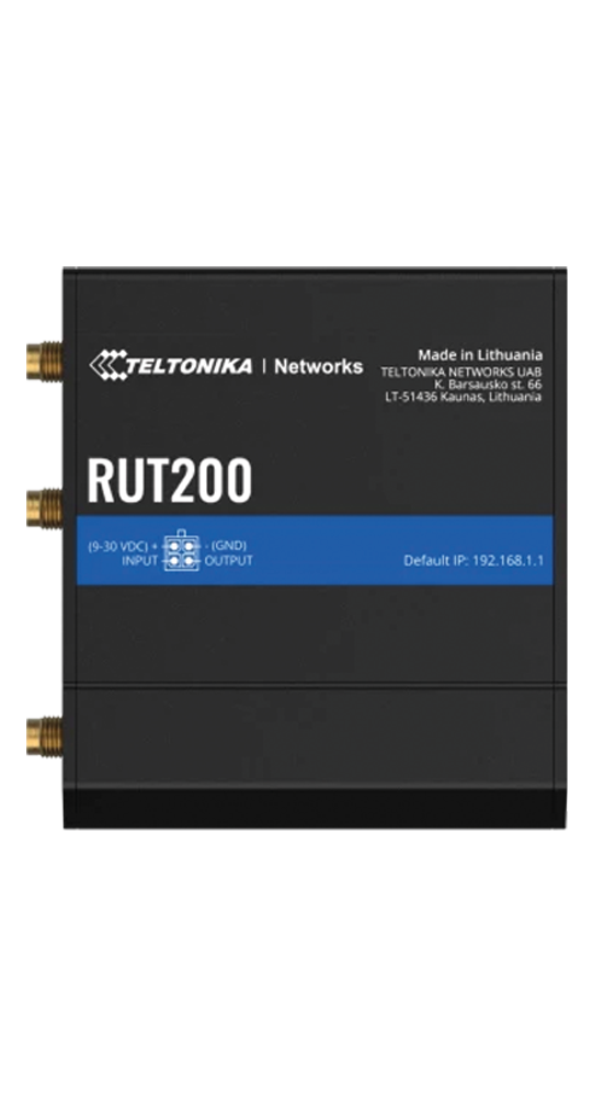 Teltonika RUT200 Industrieller Mobilfunk-Router Schwarz - Bild 1