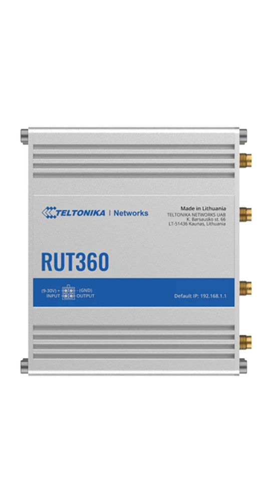Teltonika RUT360 LTE CAT6 Industrieller Mobilfunk-Router Silber - Bild 1