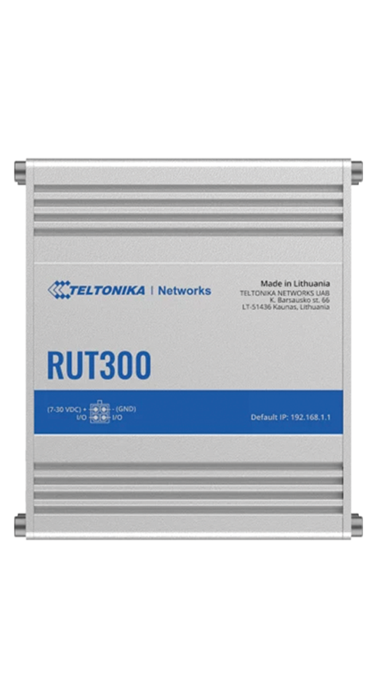 Teltonika RUT300 Industrial Ethernet Router Silber | 04251876922828