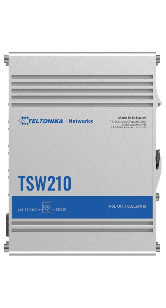 Teltonika TSW210 Unmanaged Industrial Switch Silber | 04779051840243