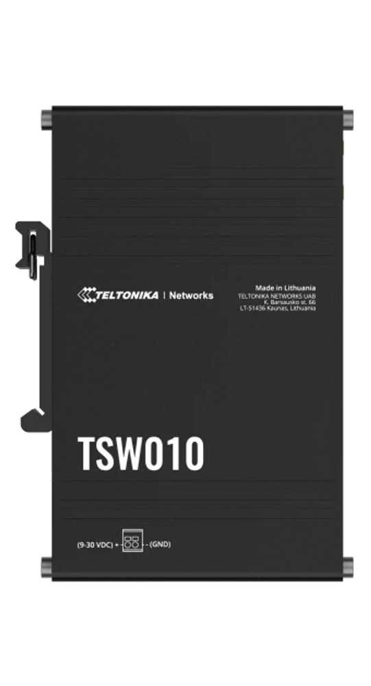 Teltonika TSW010 Switch mit DIN-Schiene Schwarz - Bild 1