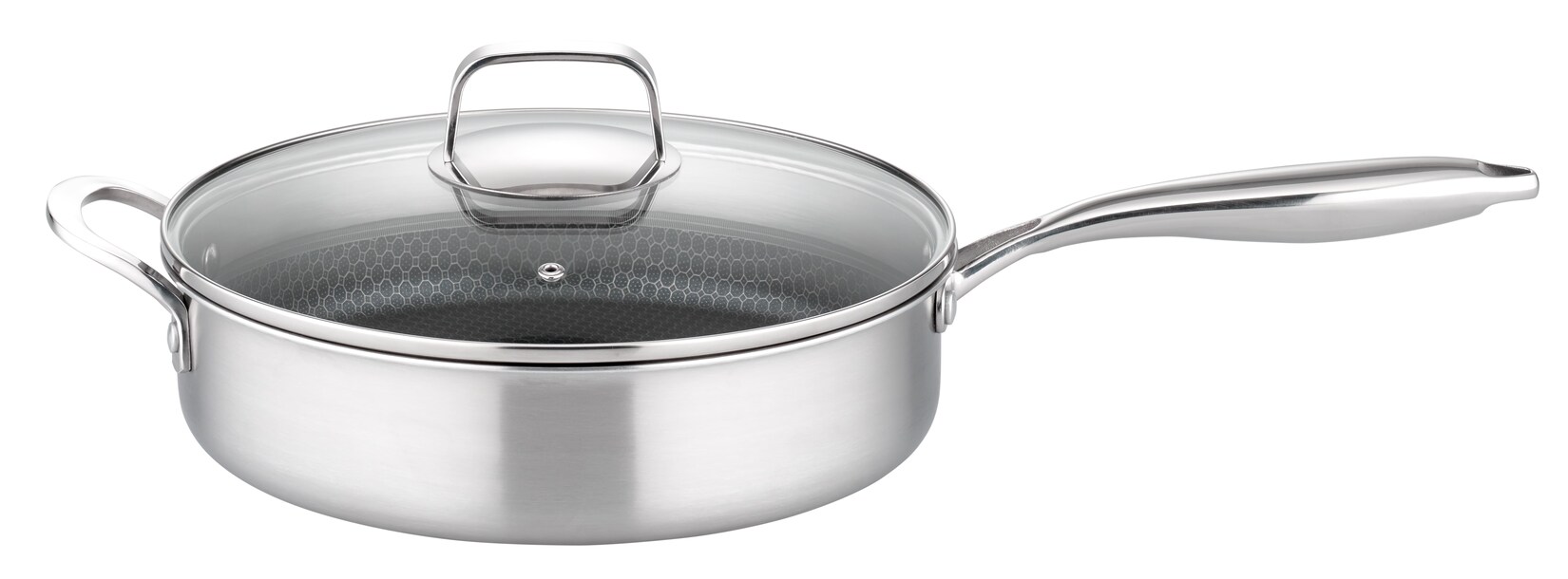 Schmorpfanne Inoxxa Black 28cm mit Glasdeckel