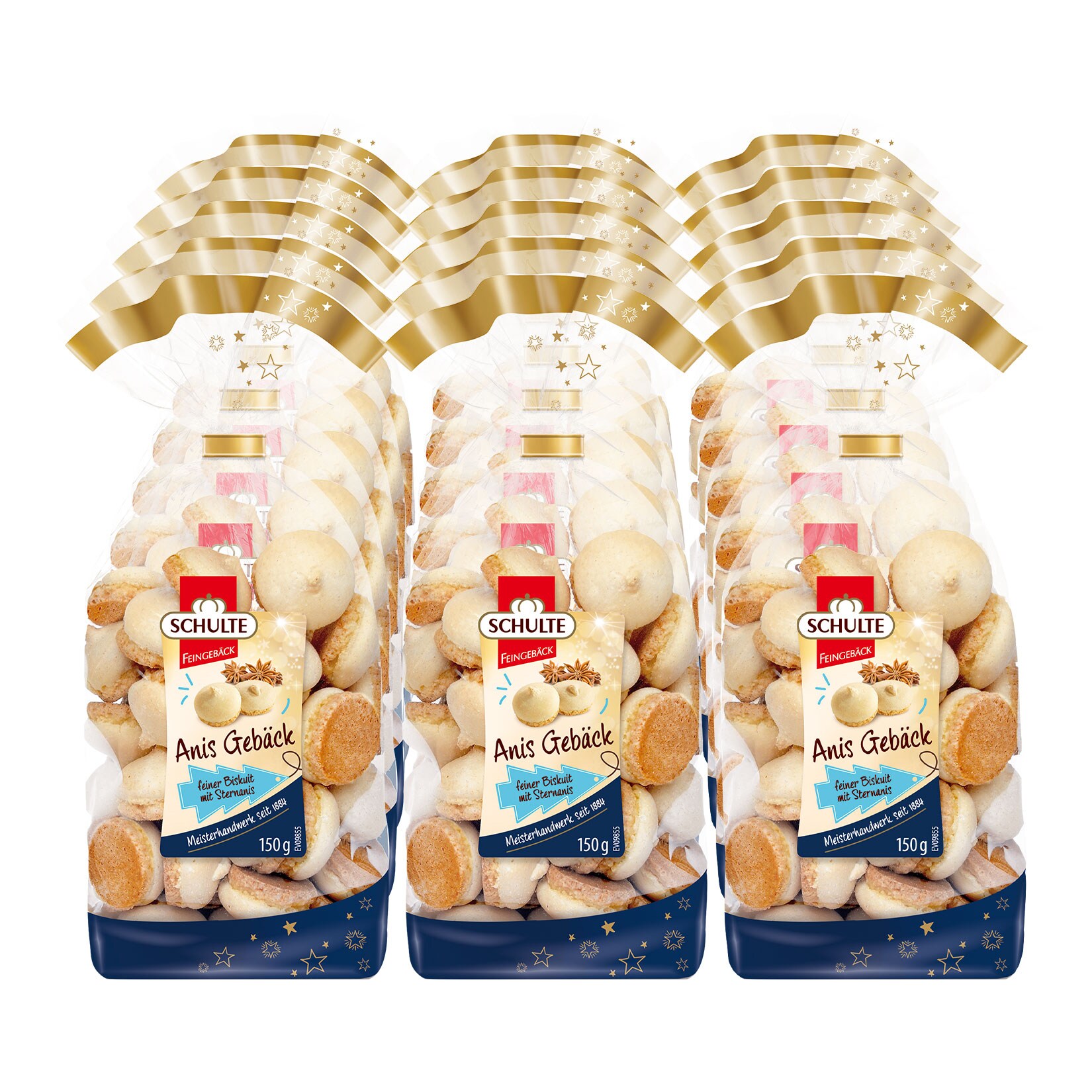 Schulte Anisgeb&auml;ck 150 g, 15er Pack - Bild 1