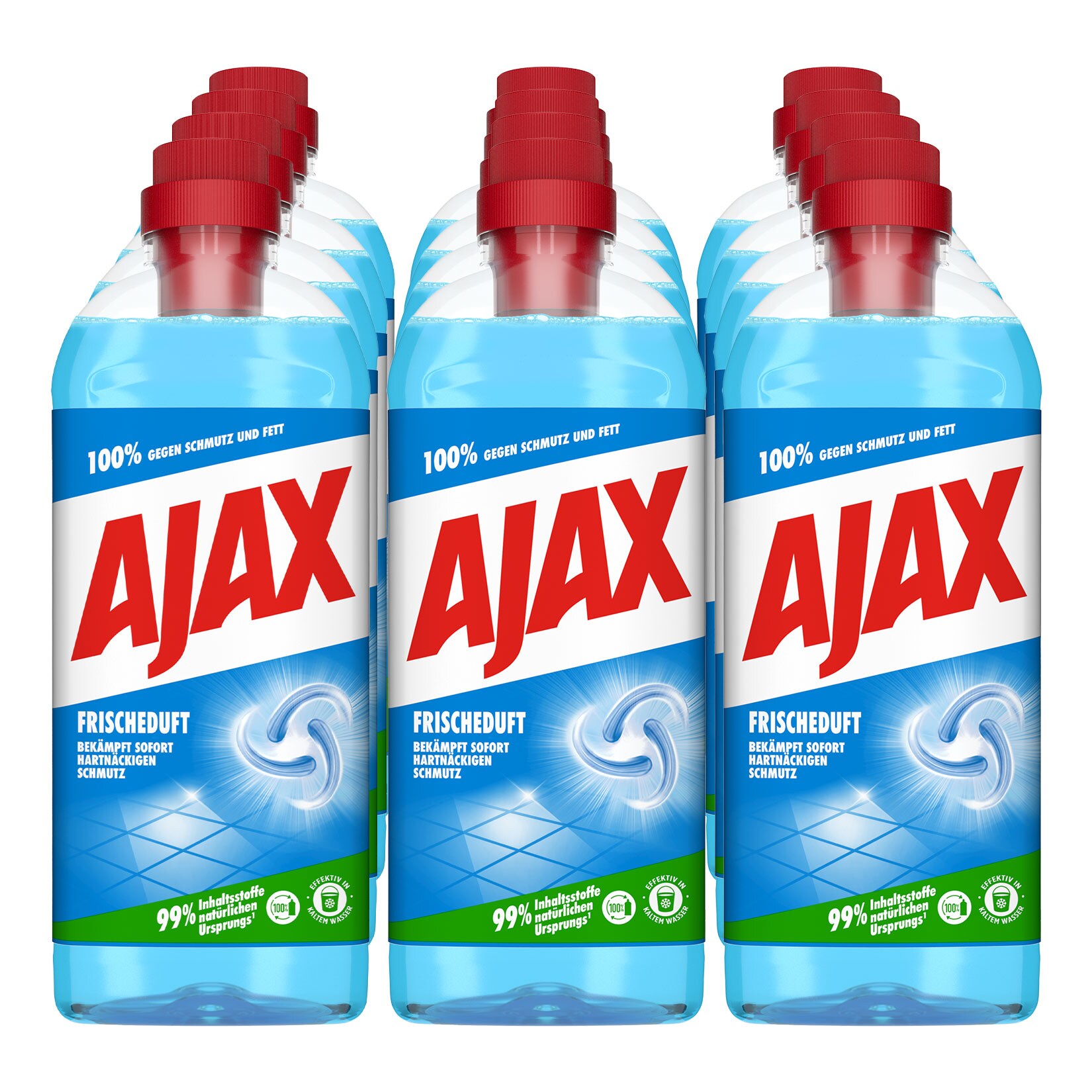 Ajax Allzweckreiniger Frischeduft 1 Liter, 12er Pack - Bild 1