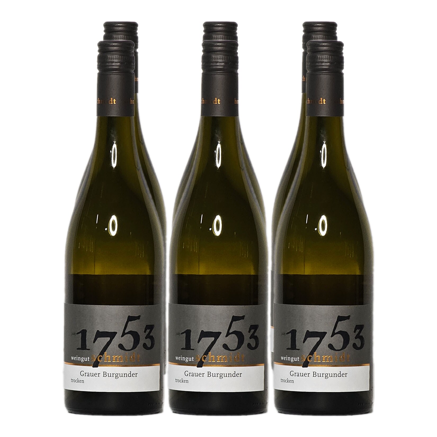 Netto Wein-Angebote - Weingut Schmidt 2022er Grauer Burgunder trocken 13,5 % vol 6 x 0,75 Liter