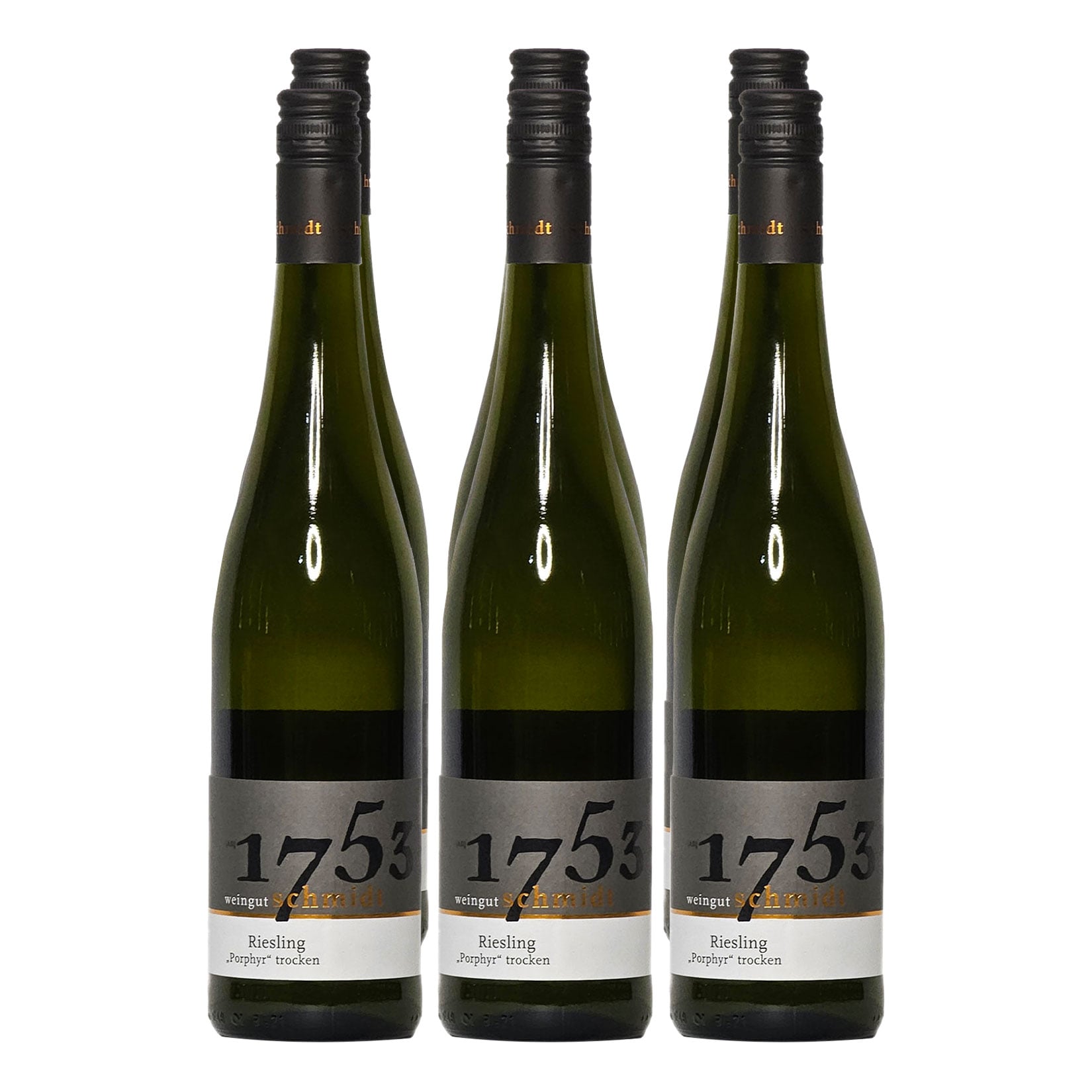 Weingut Schmidt 2021er Obermoscheler Schlossberg Riesling "Porphyr" trocken 12,0 % vol 6 x 0,75 Liter - Bild 1