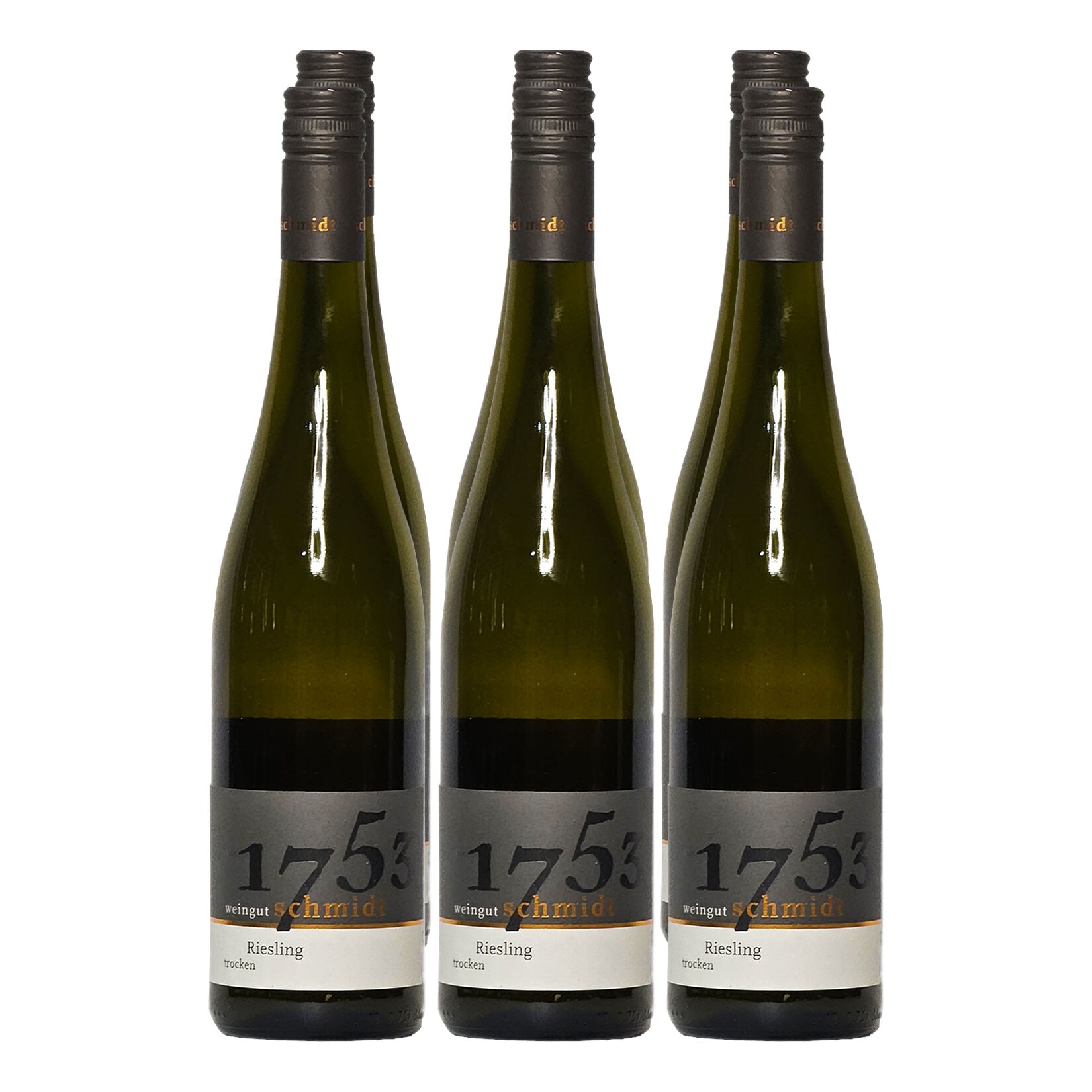 Netto Wein-Angebote - Weingut Schmidt 2023er Riesling "vom Schiefer" trocken 13,0 % vol 6 x 0,75 Liter