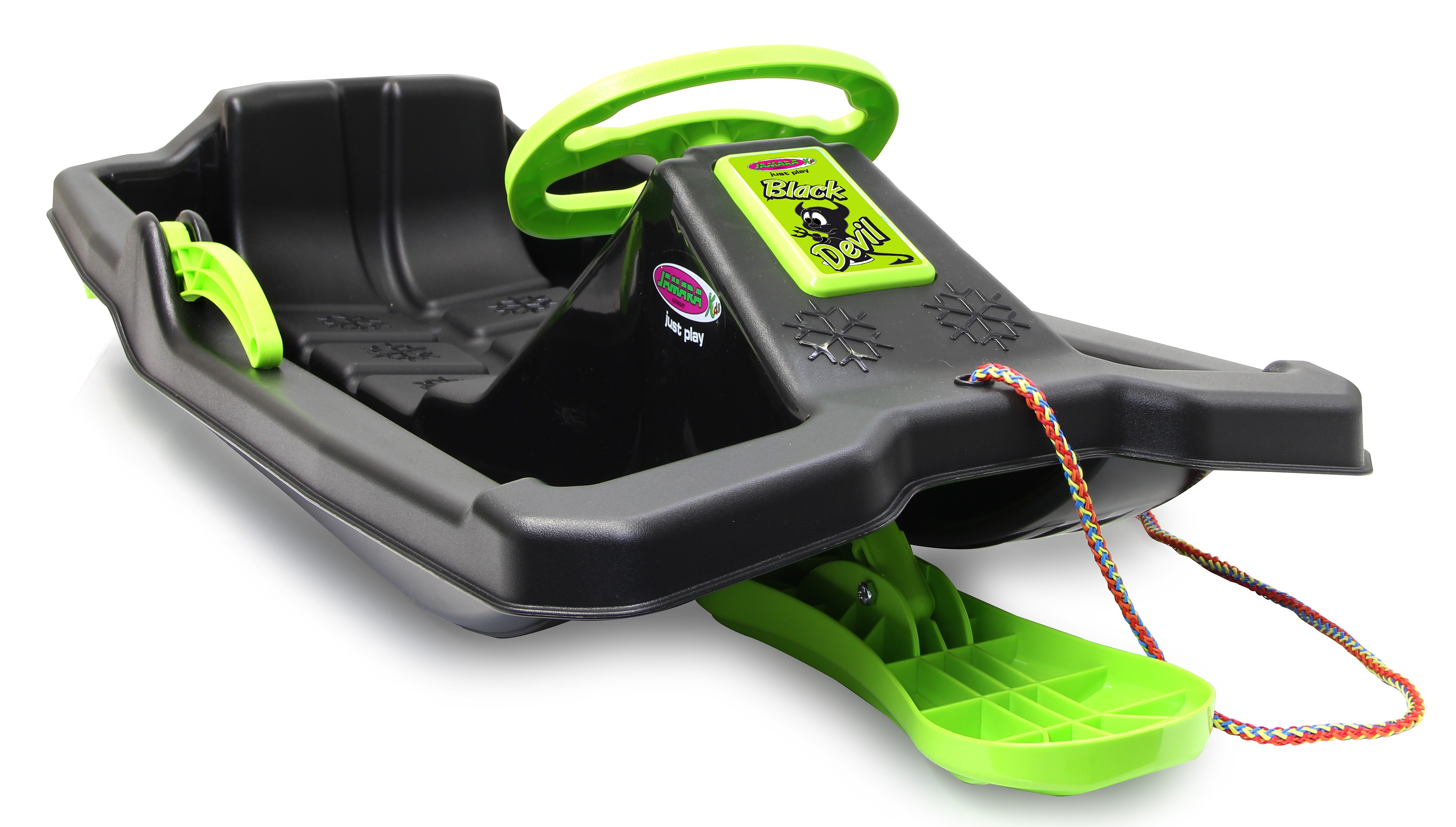 Jamara Snow Play Bob Black Devil 84cm schwarz mit Lenkrad und Bremse - Bild 1