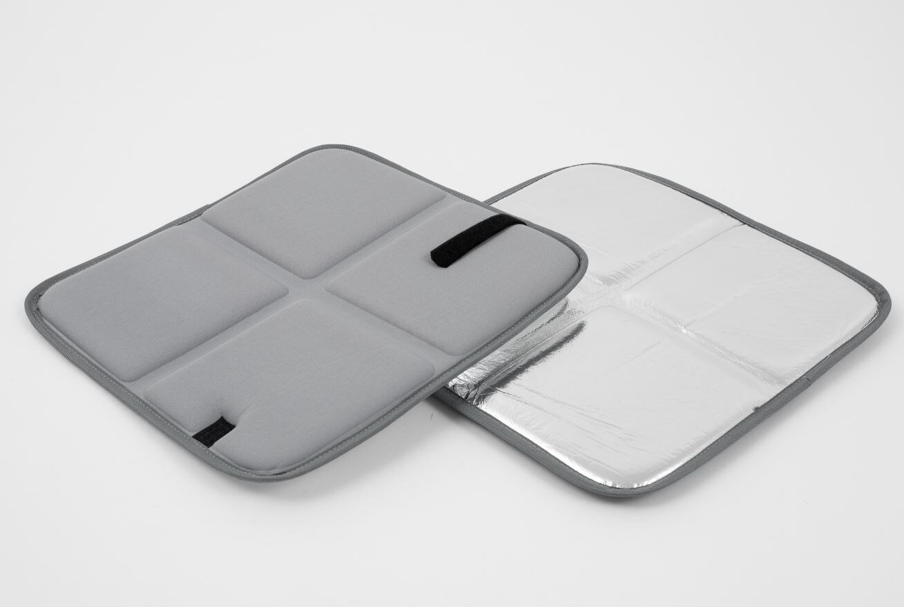 Thermo Sitzkissen ca. 35 x 35 cm - versch. Ausf&uuml;hrugen - grau - Bild 1