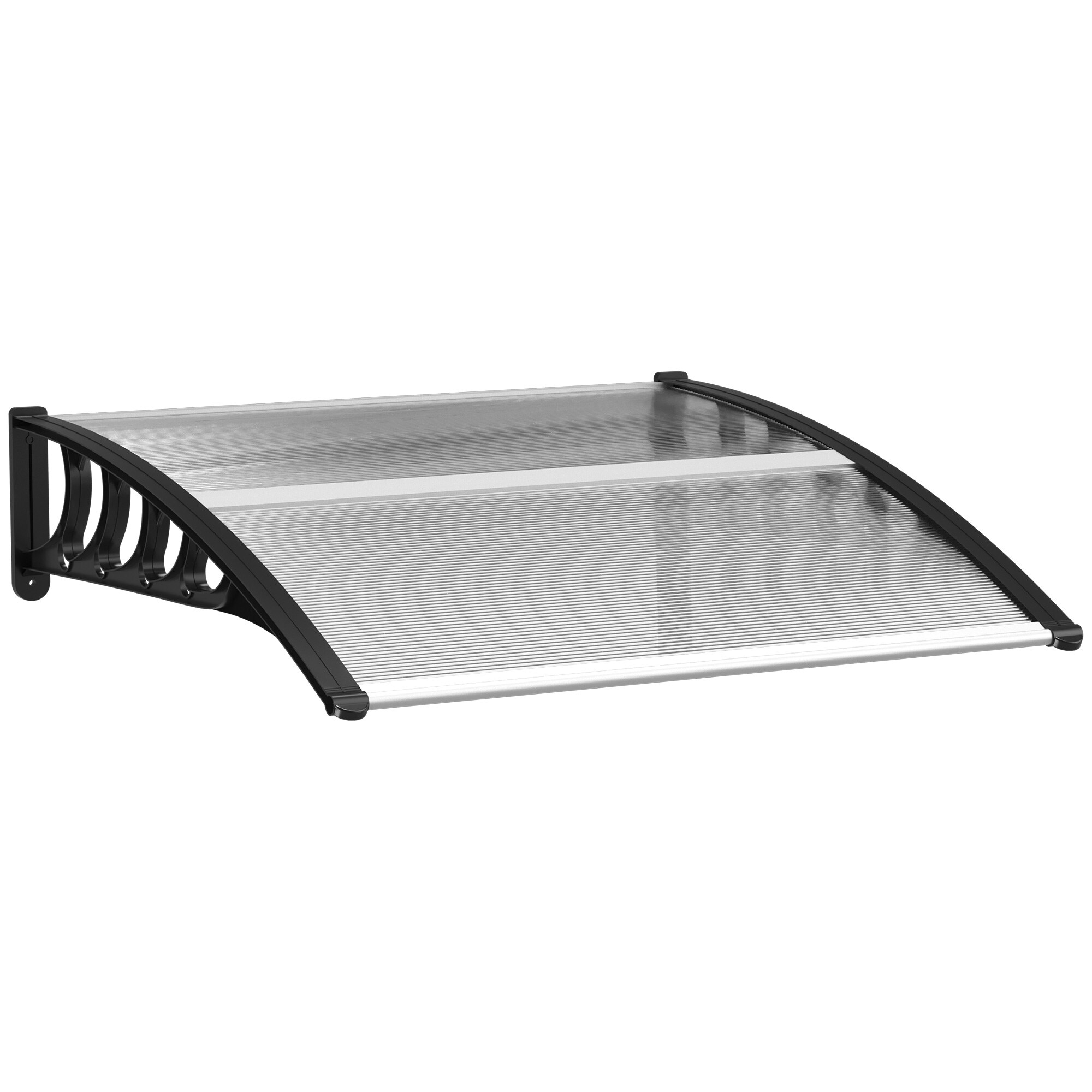 Outsunny Pultvordach Polycarbonate, Aluminium - Bild 1