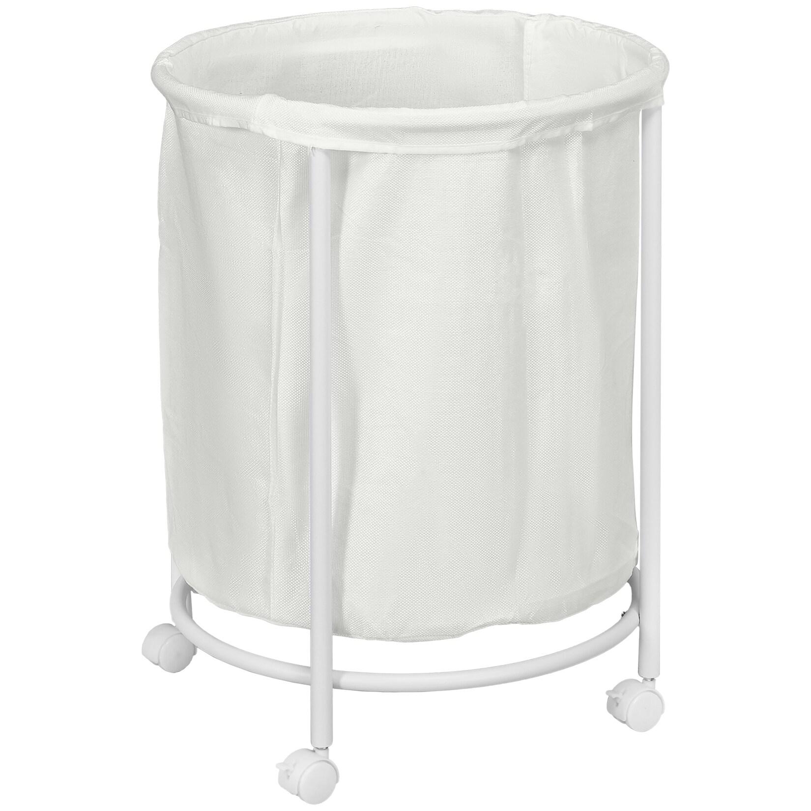 HOMCOM Wäschekorb Polyester, Stahl | 04255633572080