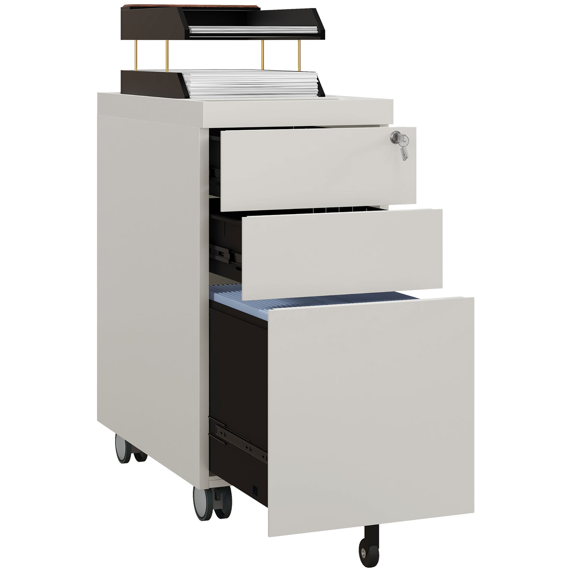 HOMCOM Aktenschrank Stahl - Bild 1