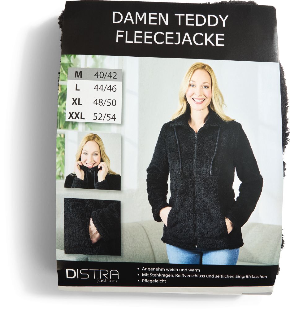 Damen Teddy Fleecejacke - Gr. M - Bild 1