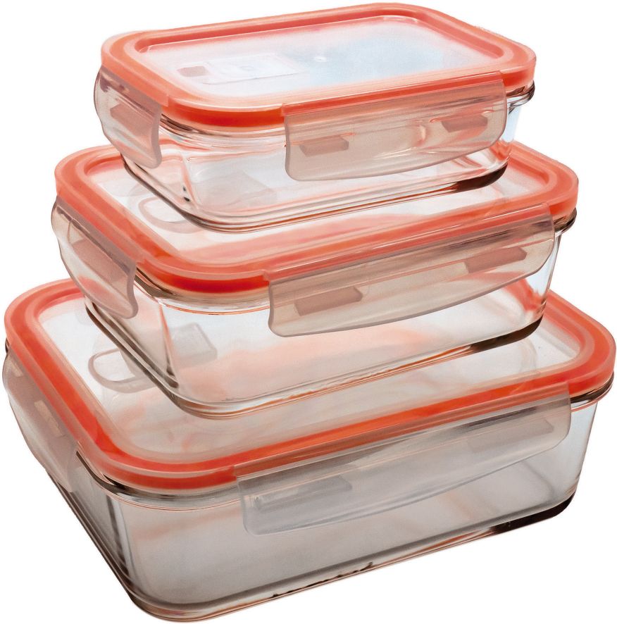 Kitchen Club Glasdosen 3er Set - rot - Bild 1