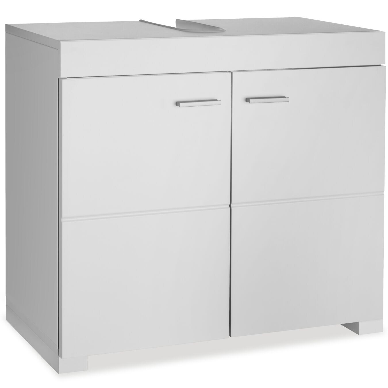 tectake® Waschbeckenunterschrank, 2 geräumige Fächer, 2 leichtgängige Flügeltüren, 60 x 35 x 56 cm | 04061173262882