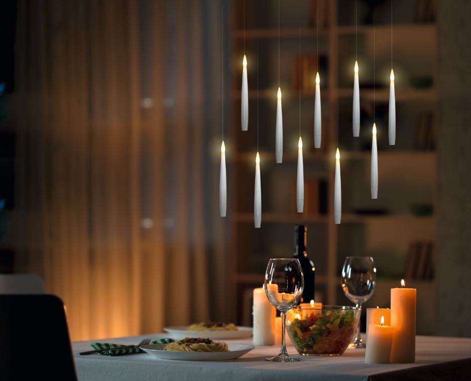 Floating LED Stabkerzen - Bild 1