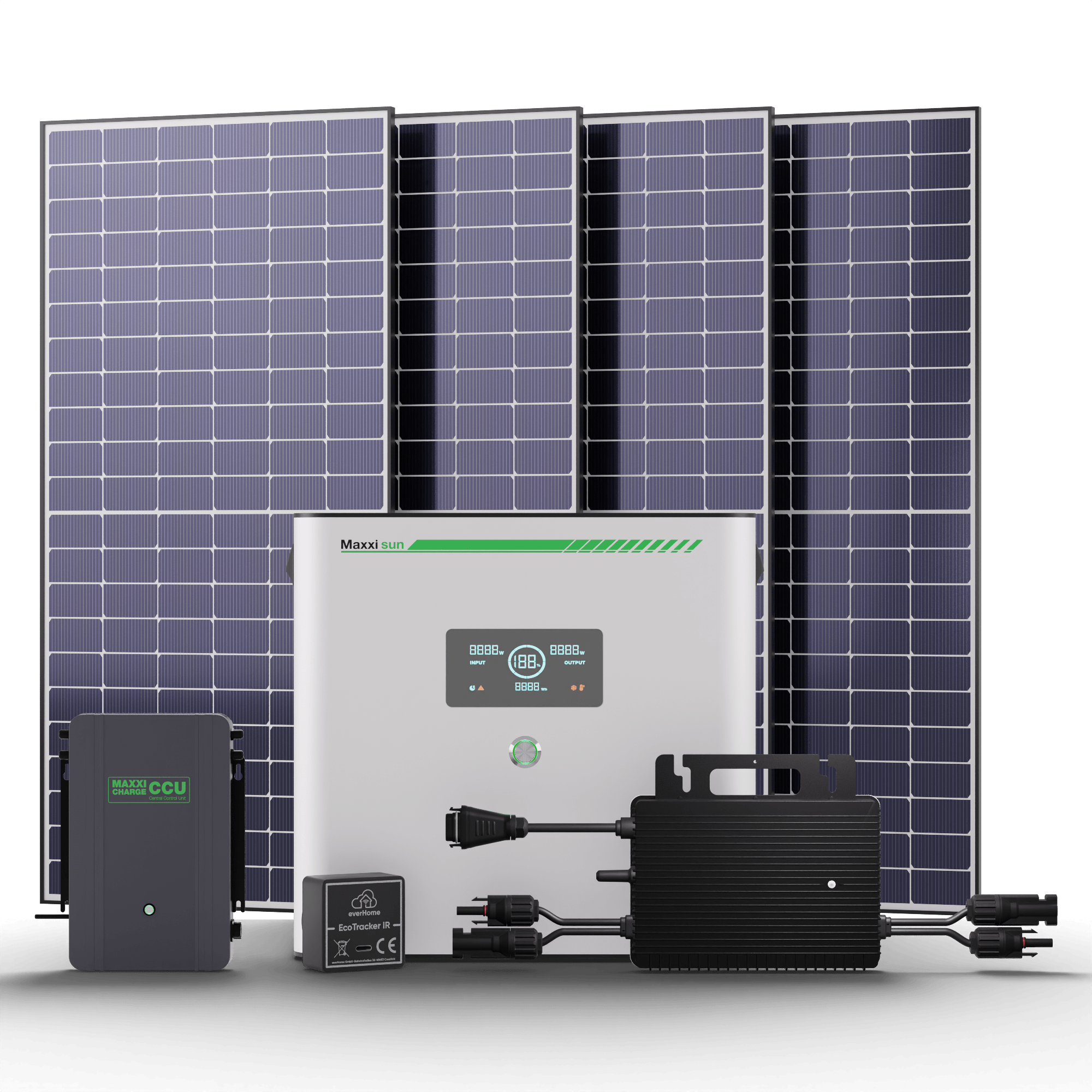 Maxxicharge Komplettset 2000Wp | Maxxicharge 3.0 | Ohne Montagesystem | Steckersolarkonform - Bild 1