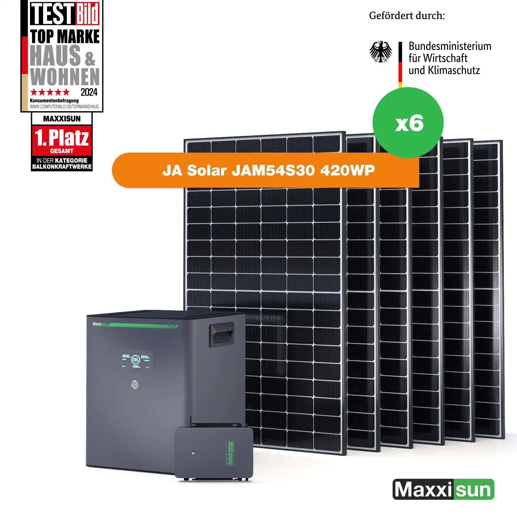 Maxxicharge Komplettset 2520Wp | Maxxicharge 5.0 | Ohne Montagesystem - Bild 1