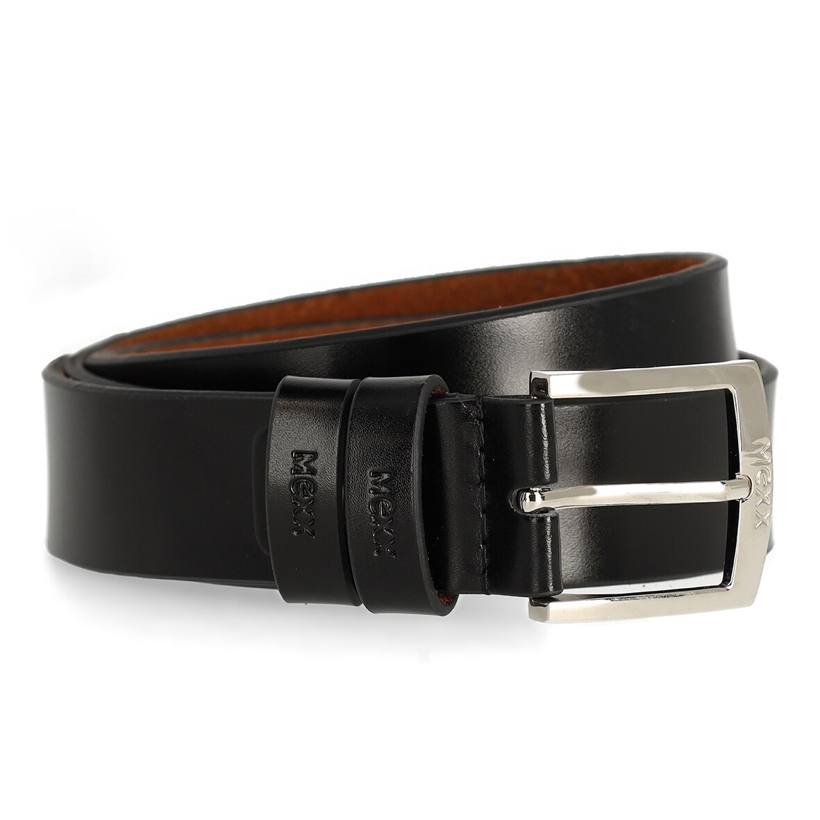 Mexx Lederg&uuml;rtel - schwarz, 90cm - Bild 1