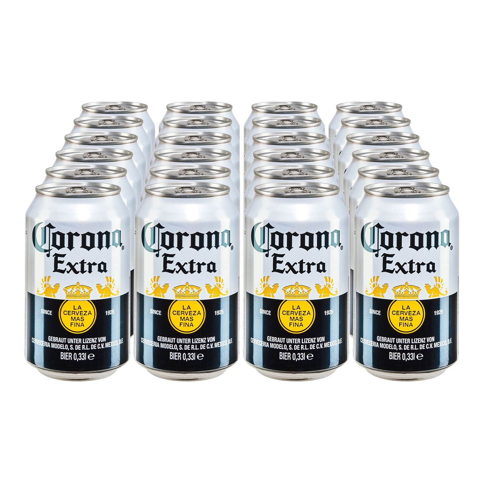 Corona Extra 4,5 % vol 0,33 Liter Dose, 24er Pack - Bild 1