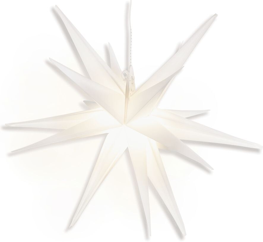 Dekor LED Stern zum H&auml;ngen - wei&szlig; - Bild 1