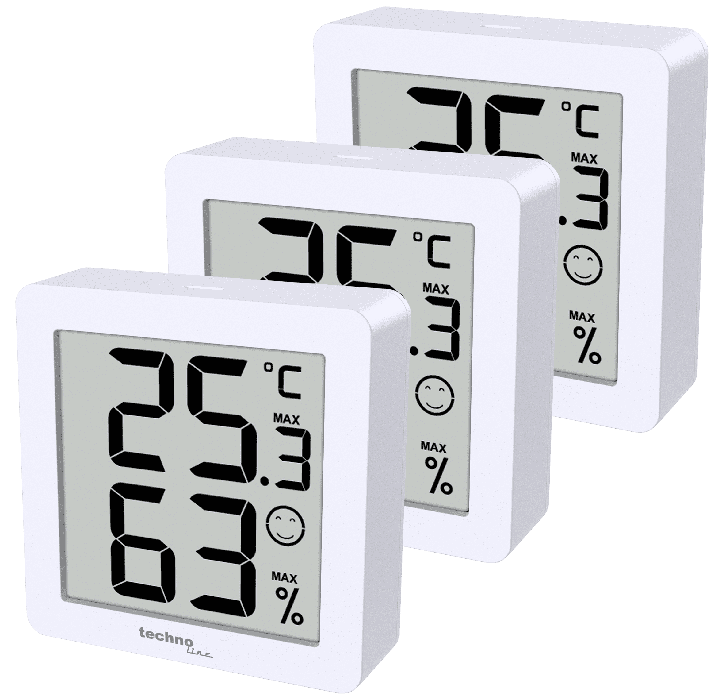 WS9425 3er Set Thermo-Hygro, wei&szlig; - Bild 1