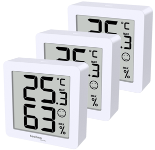 WS9425 3er Set Thermo-Hygro, weiß - Bild 1