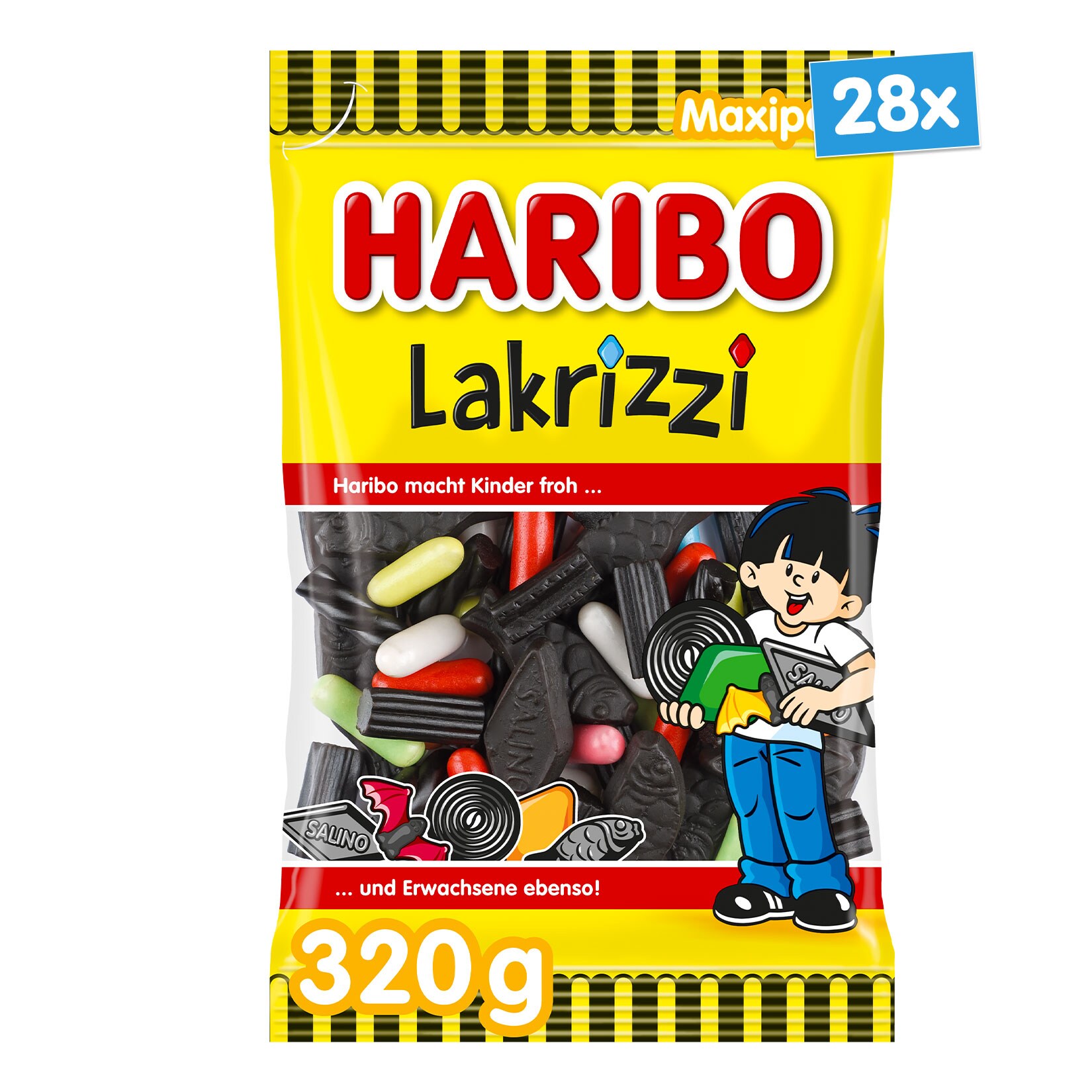 Haribo Lakrizzi 320 g, 28er Pack
