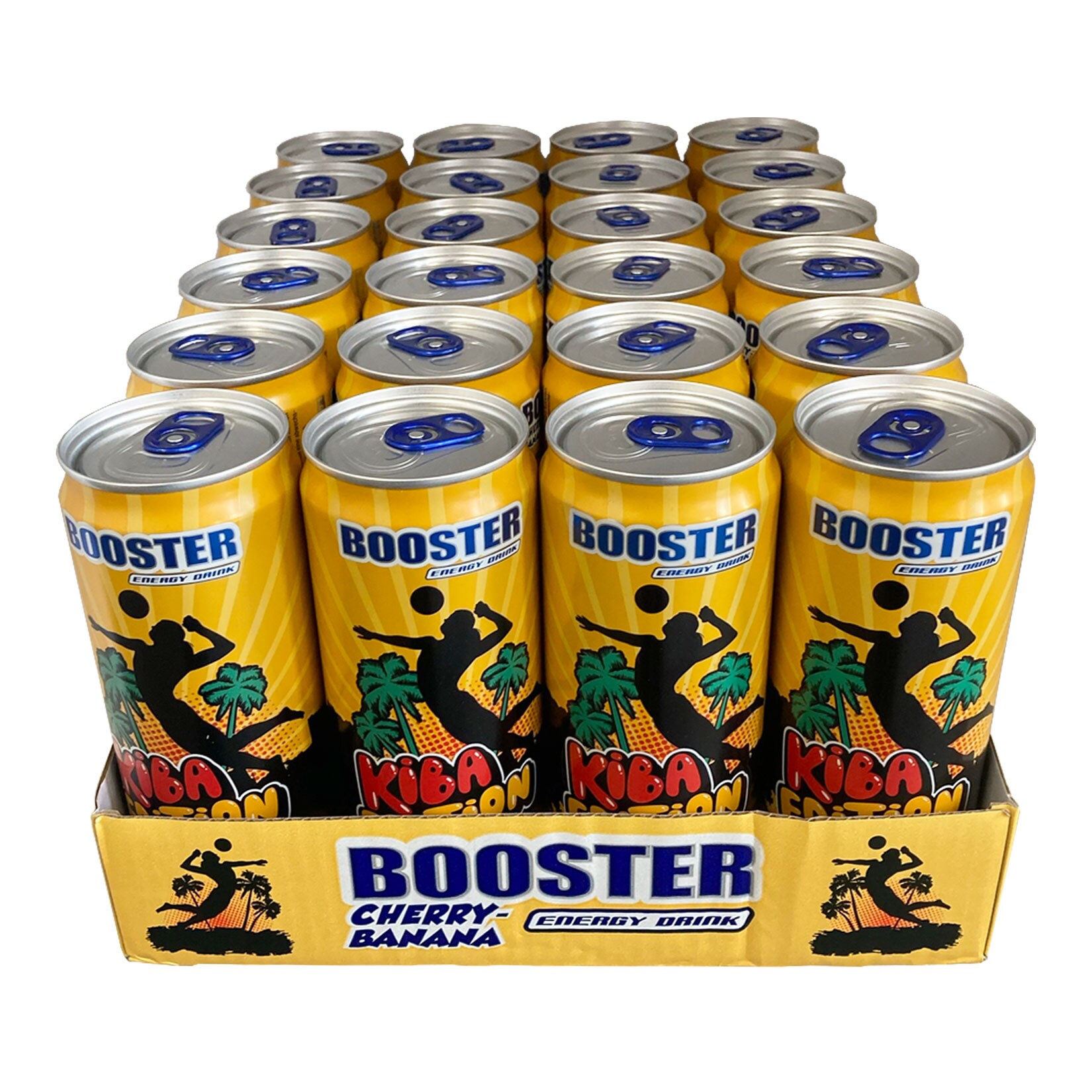 Booster Energy Drink Cherry-Banana 0,33 Liter Dose, 24er Pack - Bild 1