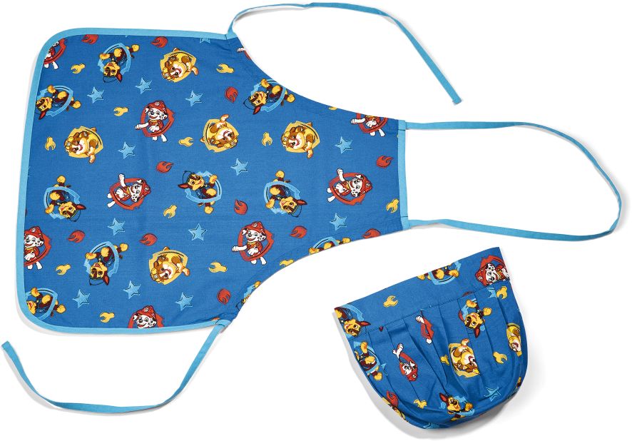 Kinder Backset 2tlg. mit Sch&uuml;rze und Kochm&uuml;tze - Paw Patrol blau - Bild 1