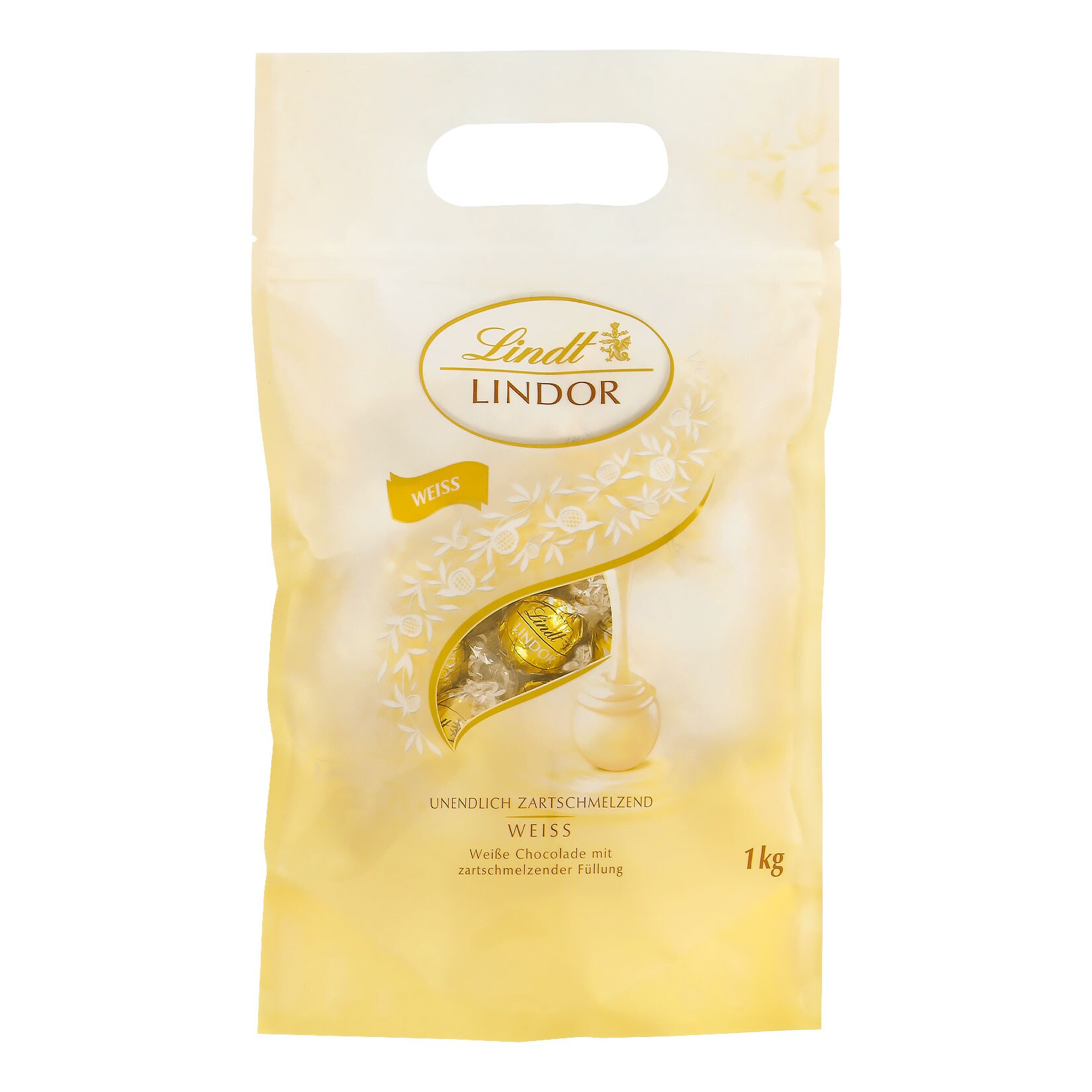 Lindt Lindor Kugeln wei&szlig; XXL 1 kg Beutel - Bild 1