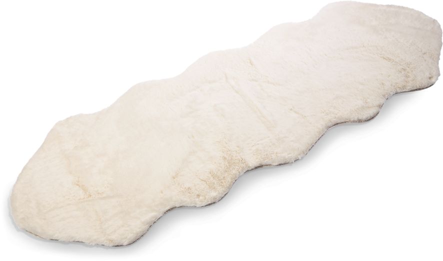 Dekor Teppich Felloptik XXL - creme - Bild 1