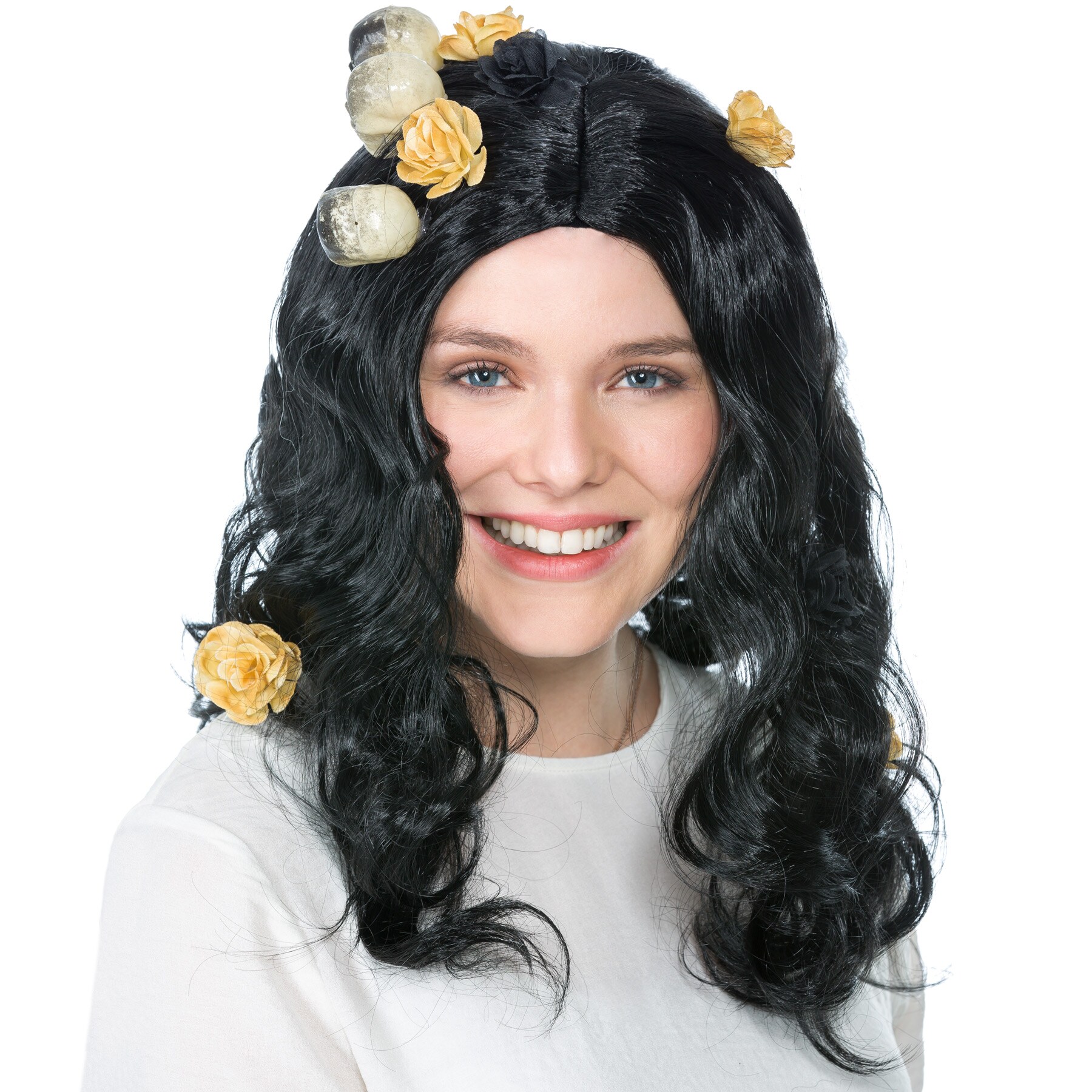 tectake&reg; Frauenper&uuml;cke Skull - Bild 1