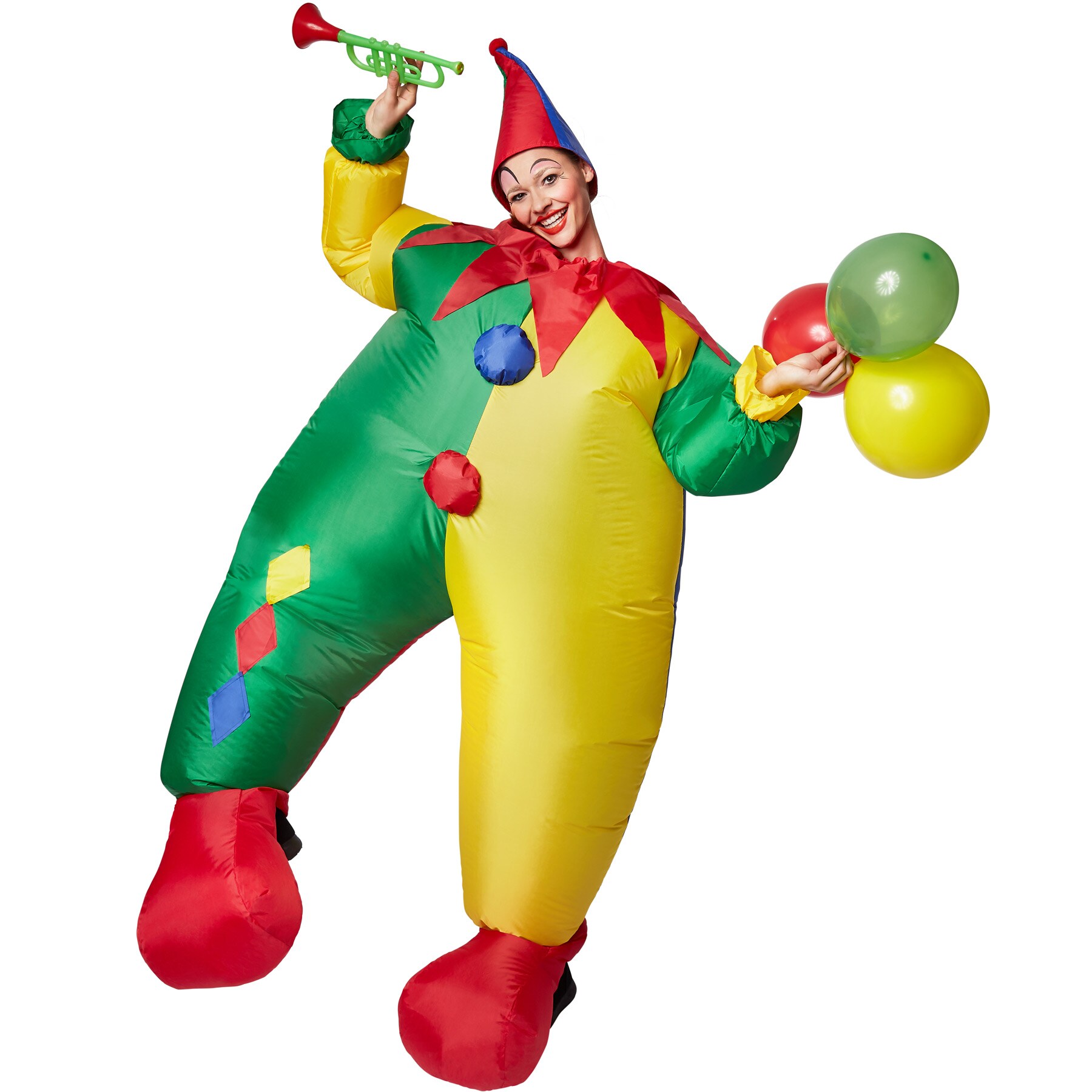 tectake&reg; Selbstaufblasbares Kost&uuml;m Clown - Bild 1