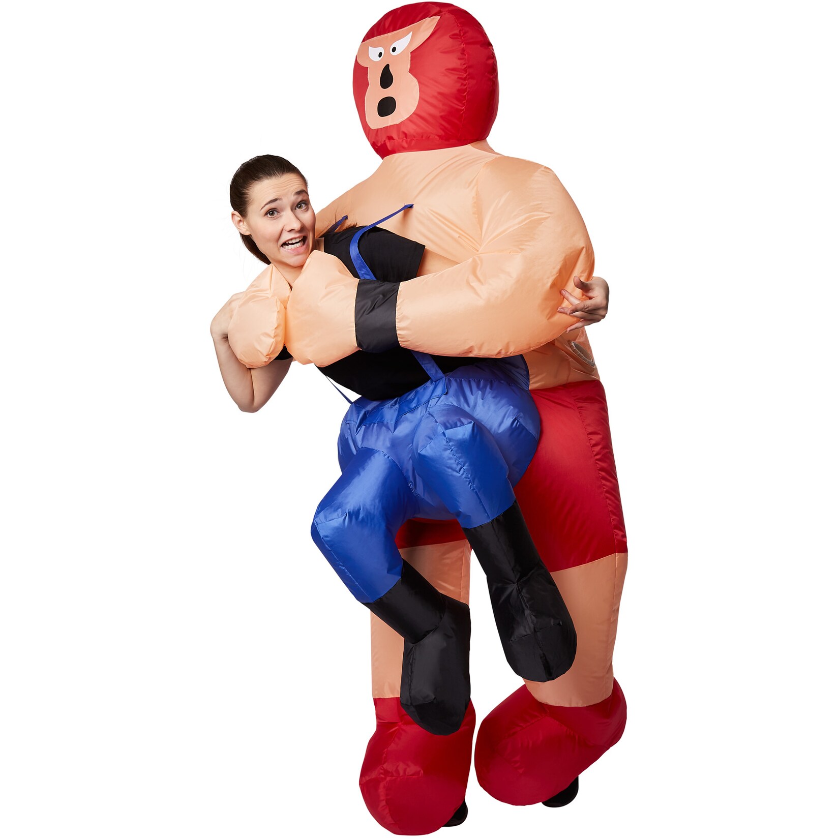 tectake® Selbstaufblasbares Aufsitzkostüm Wrestler | 04260541026617