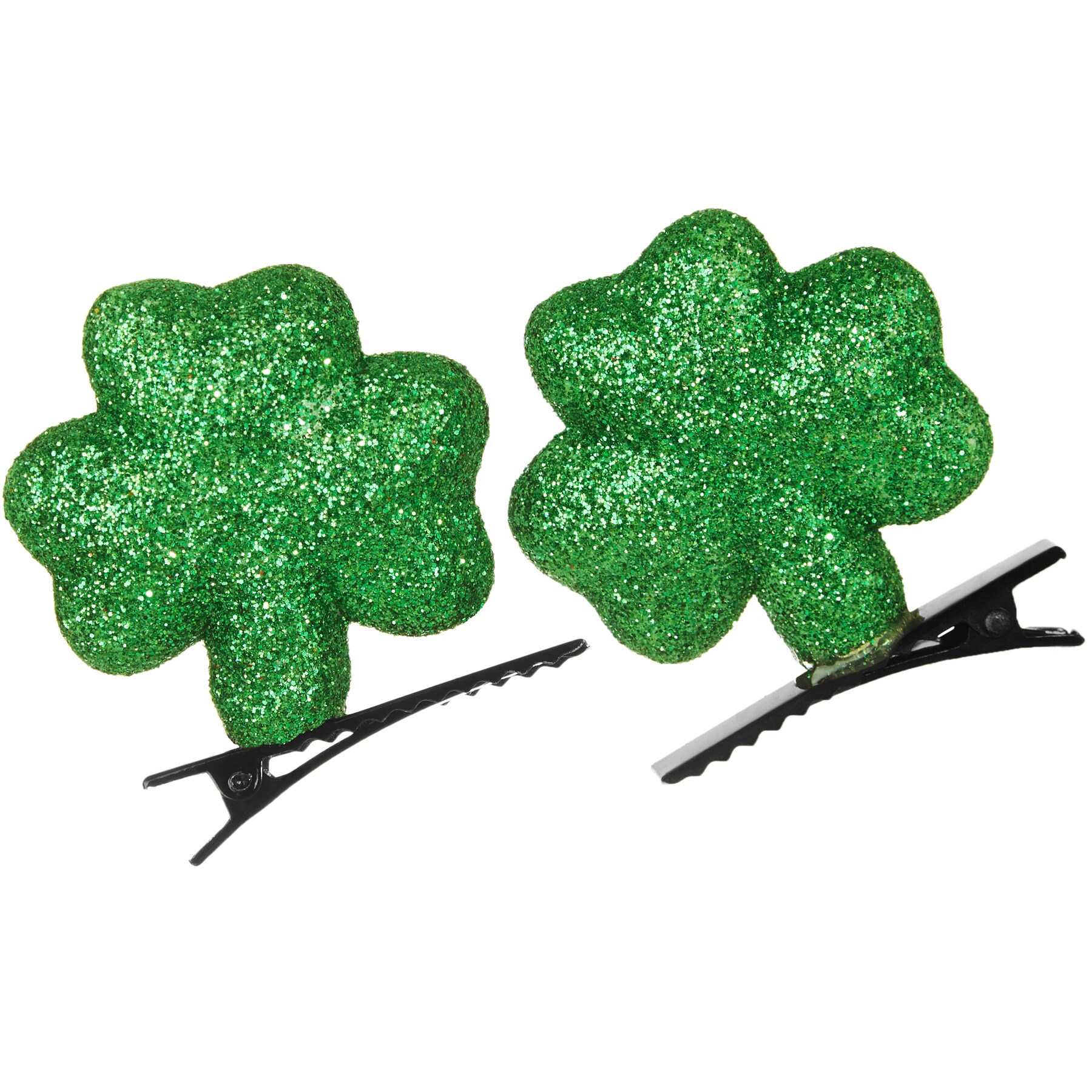 tectake&reg; St. Patrick&rsquo;s Day Haarclips glitzernde Kleebl&auml;tter - Bild 1