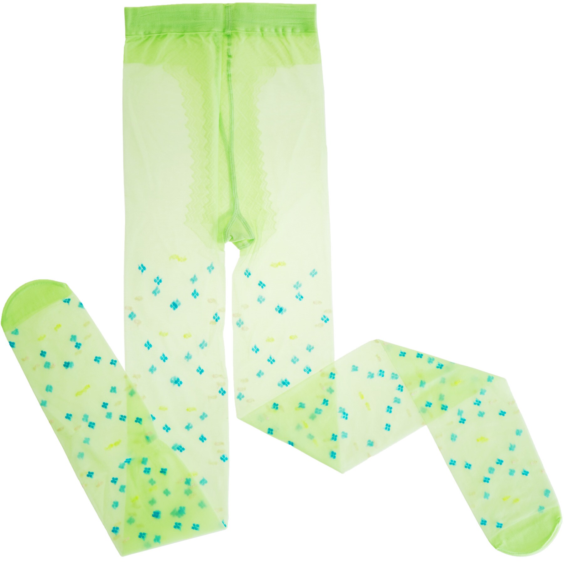 tectake&reg; St. Patrick&rsquo;s Day Feinstrumpfhose mit Kleebl&auml;ttern und Punkten - Bild 1