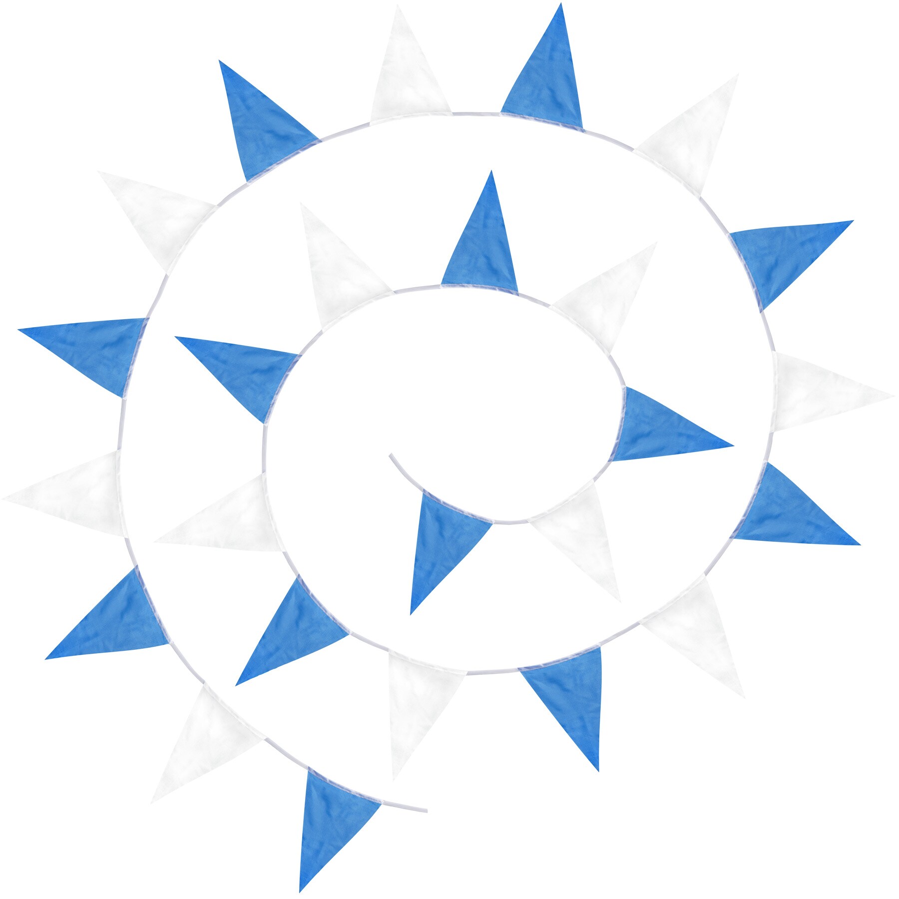 tectake&reg; Wimpelkette blau-wei&szlig; - Bild 1