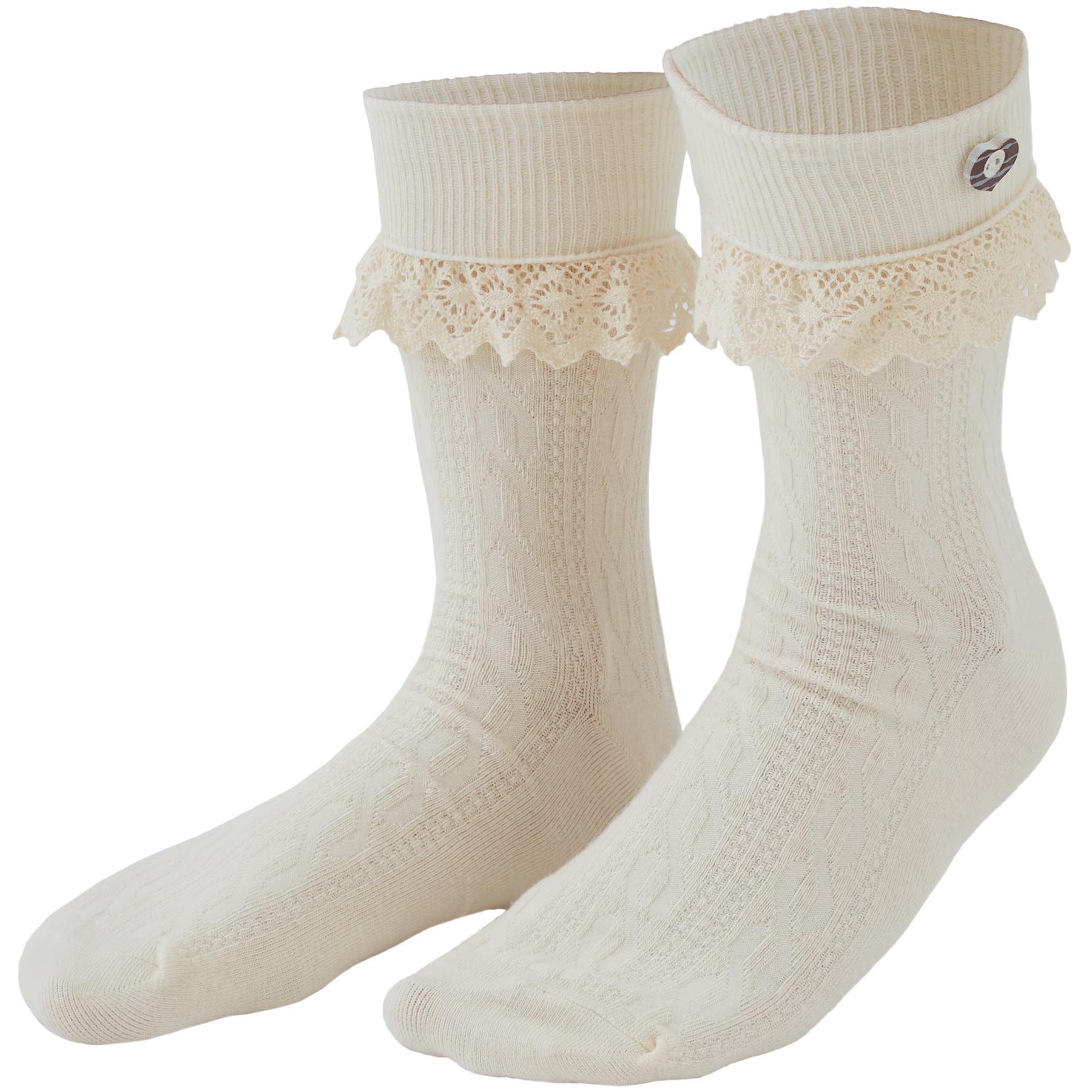 tectake&reg; Socken mit Spitze - Bild 1
