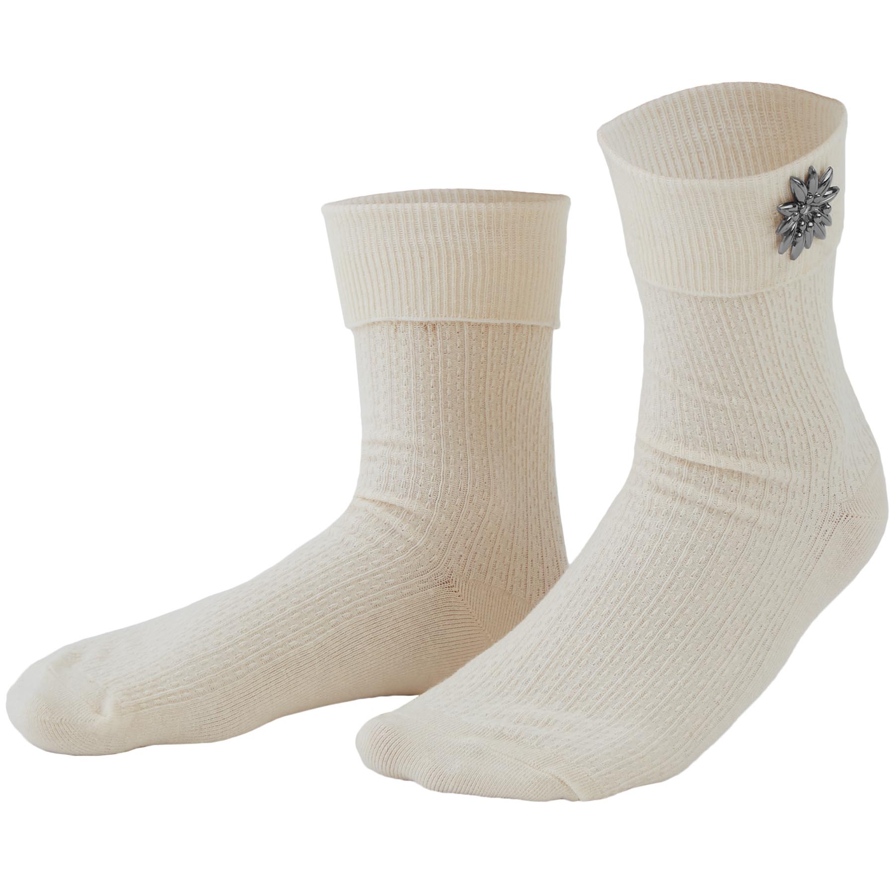 tectake&reg; Socken Edelwei&szlig; - Bild 1