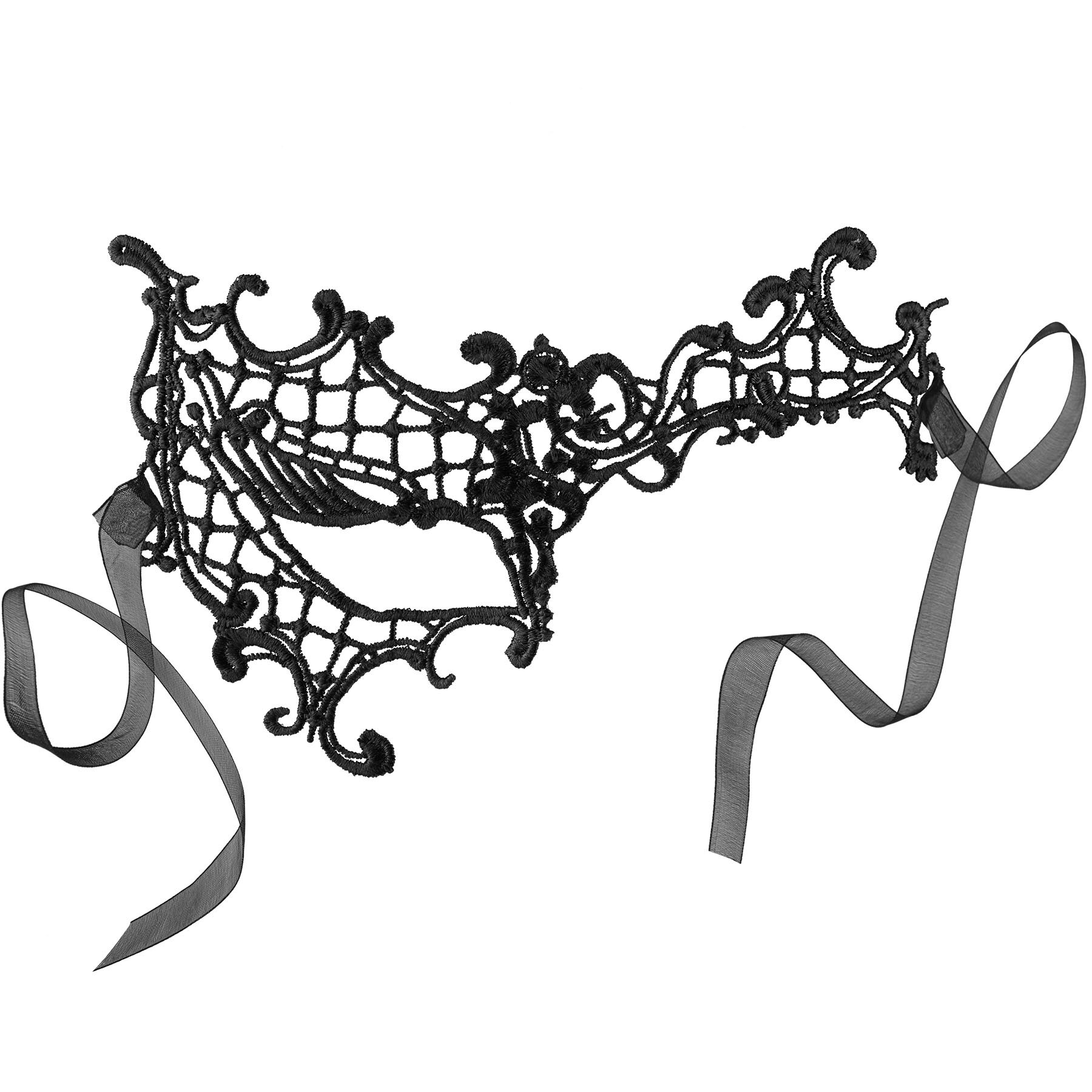 tectake&reg; Schwarze Spitzenmaske Fantomina - Bild 1