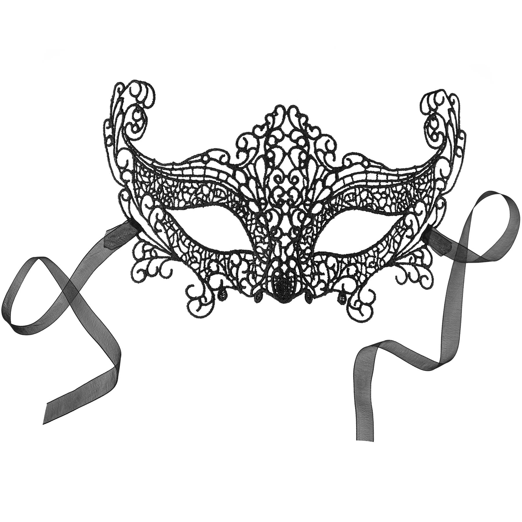 tectake&reg; Schwarze Spitzenmaske Katze - Bild 1