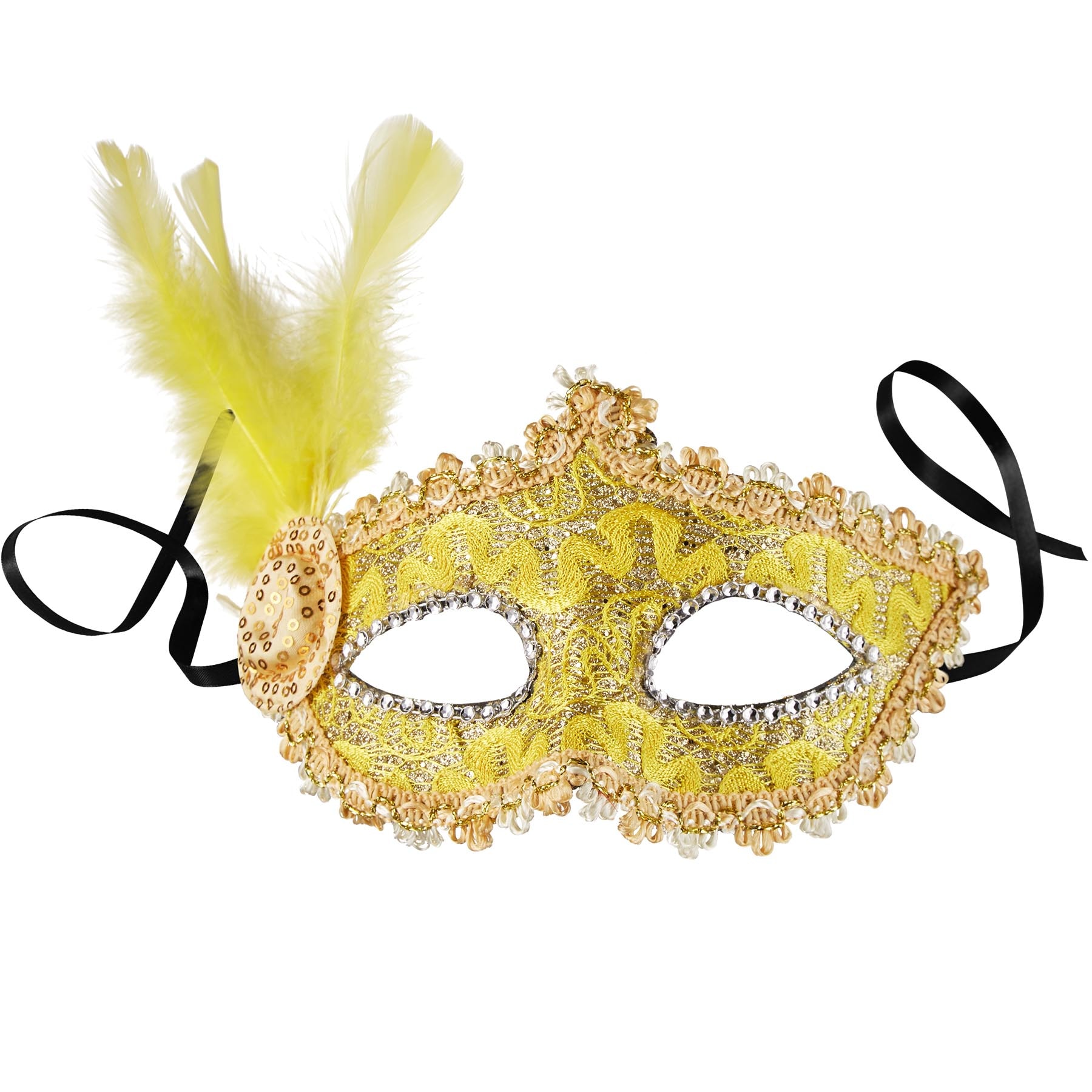 tectake&reg; Venezianische Maske mit seitlicher Feder - Bild 1
