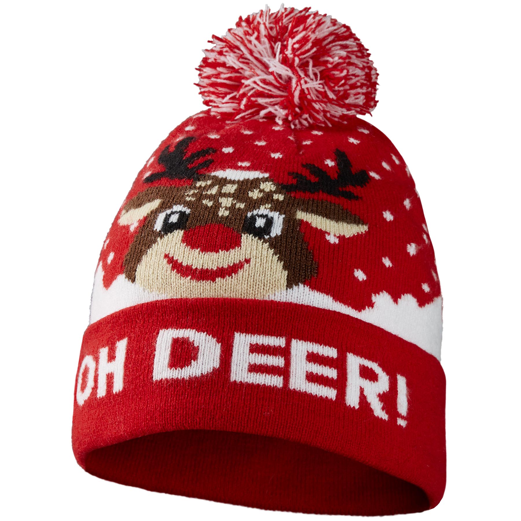 tectake&reg; Rentier-M&uuml;tze mit Schriftzug - Bild 1