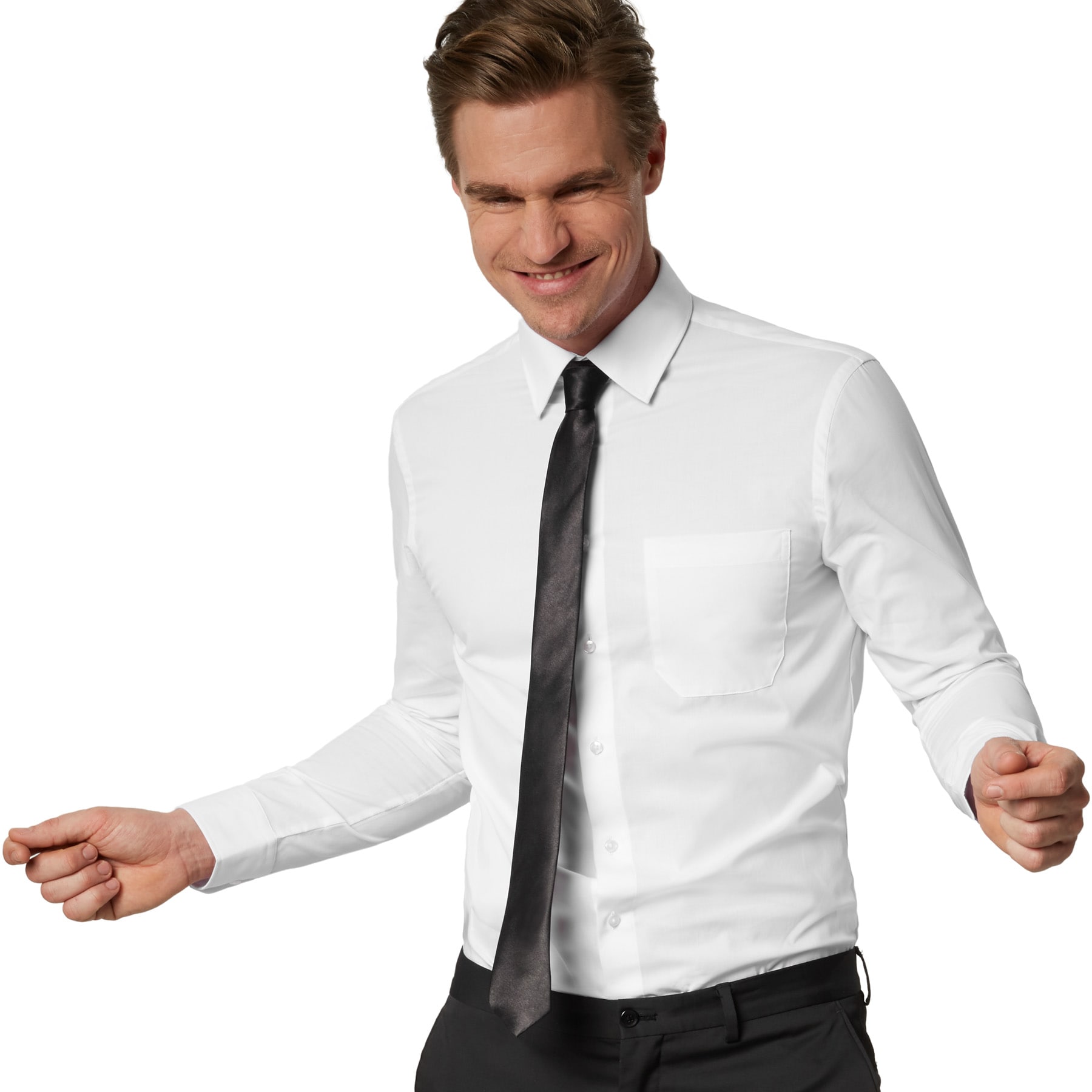 tectake&reg; Einfarbige Krawatte - Bild 1